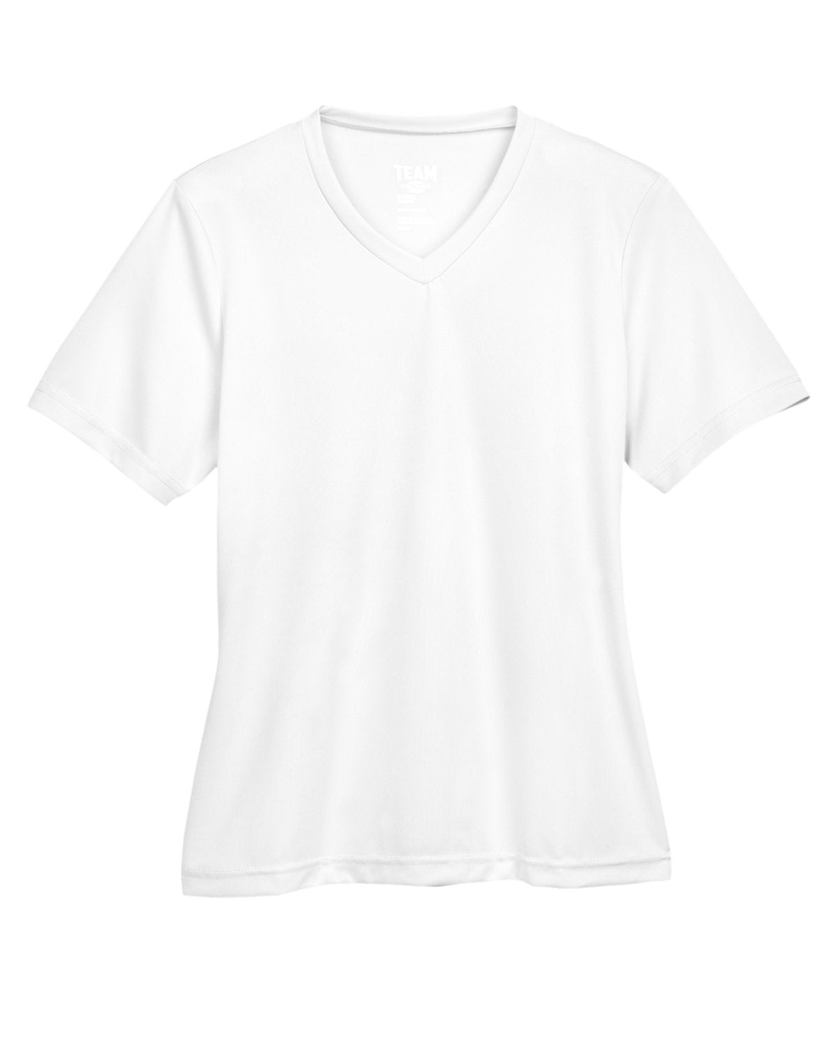 V Neck 100% Poly tee