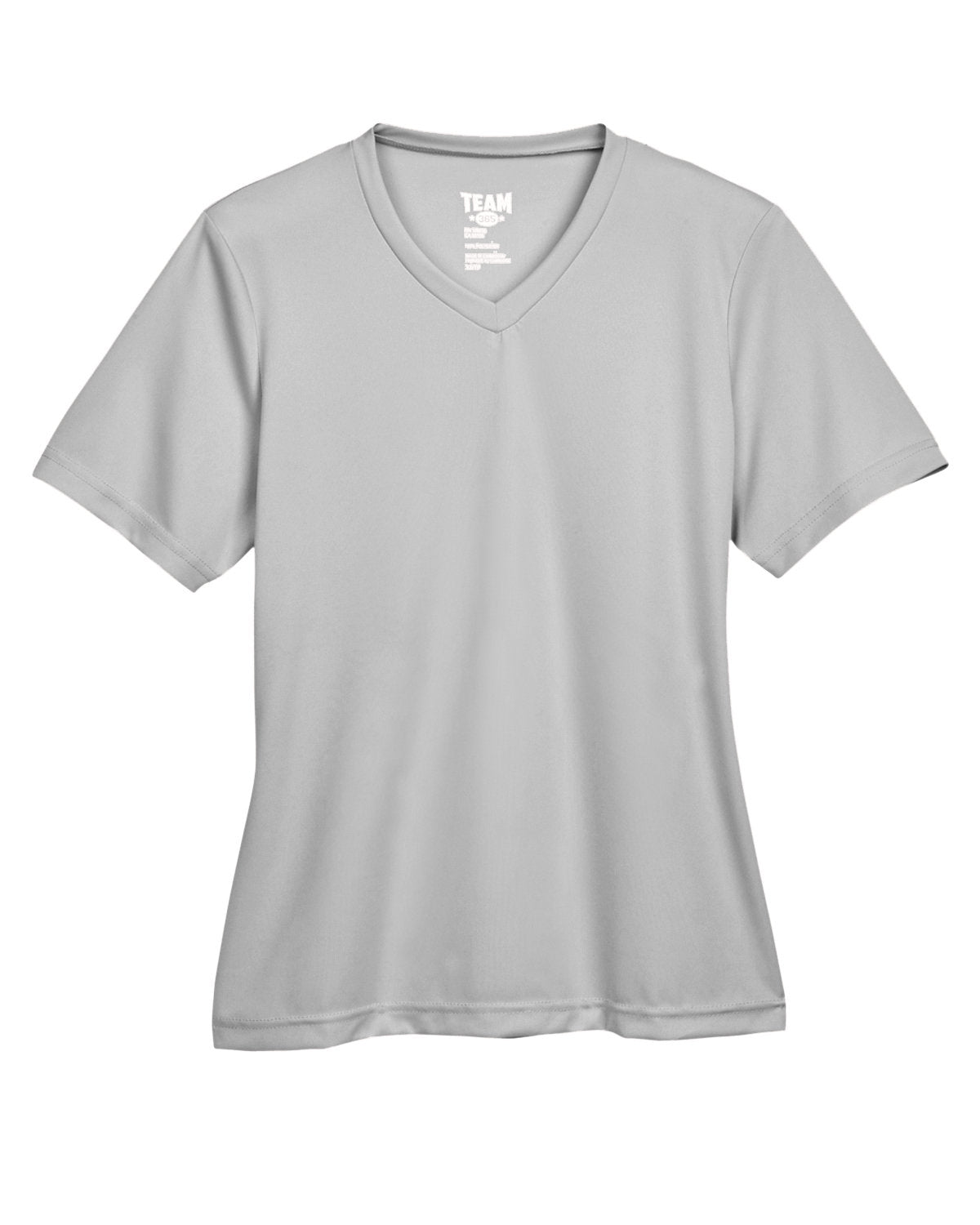 V Neck 100% Poly tee