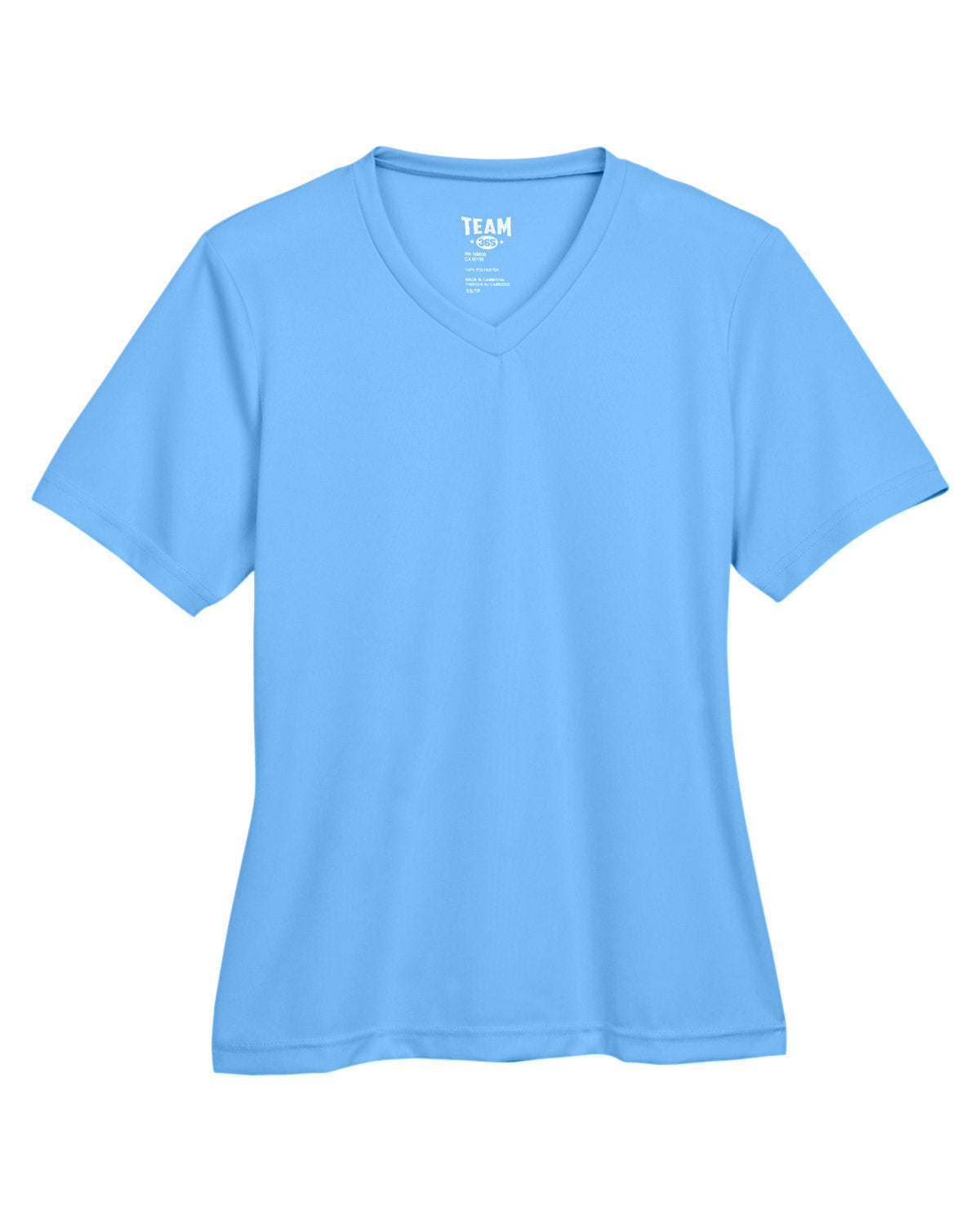 V Neck 100% Poly tee