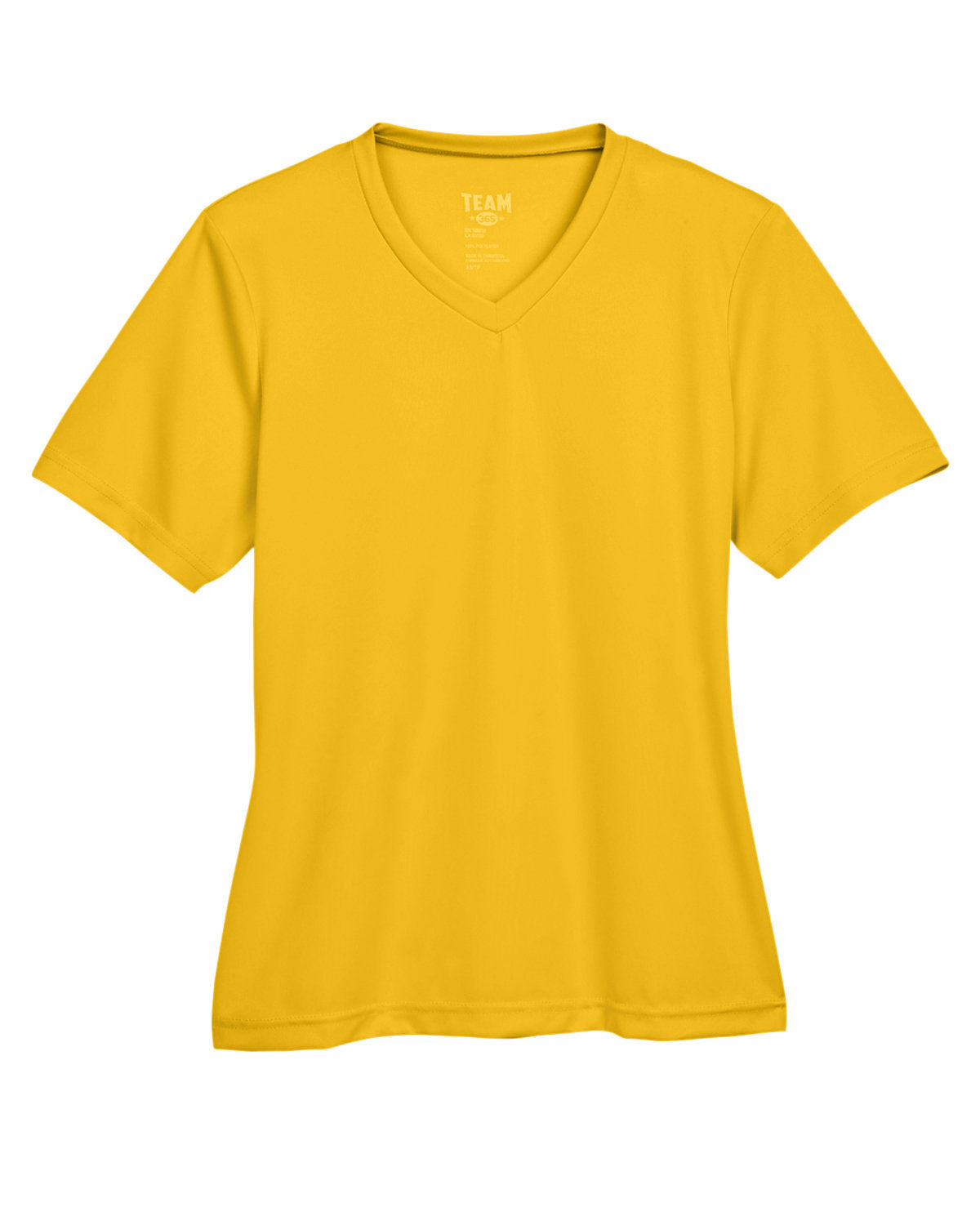 V Neck 100% Poly tee