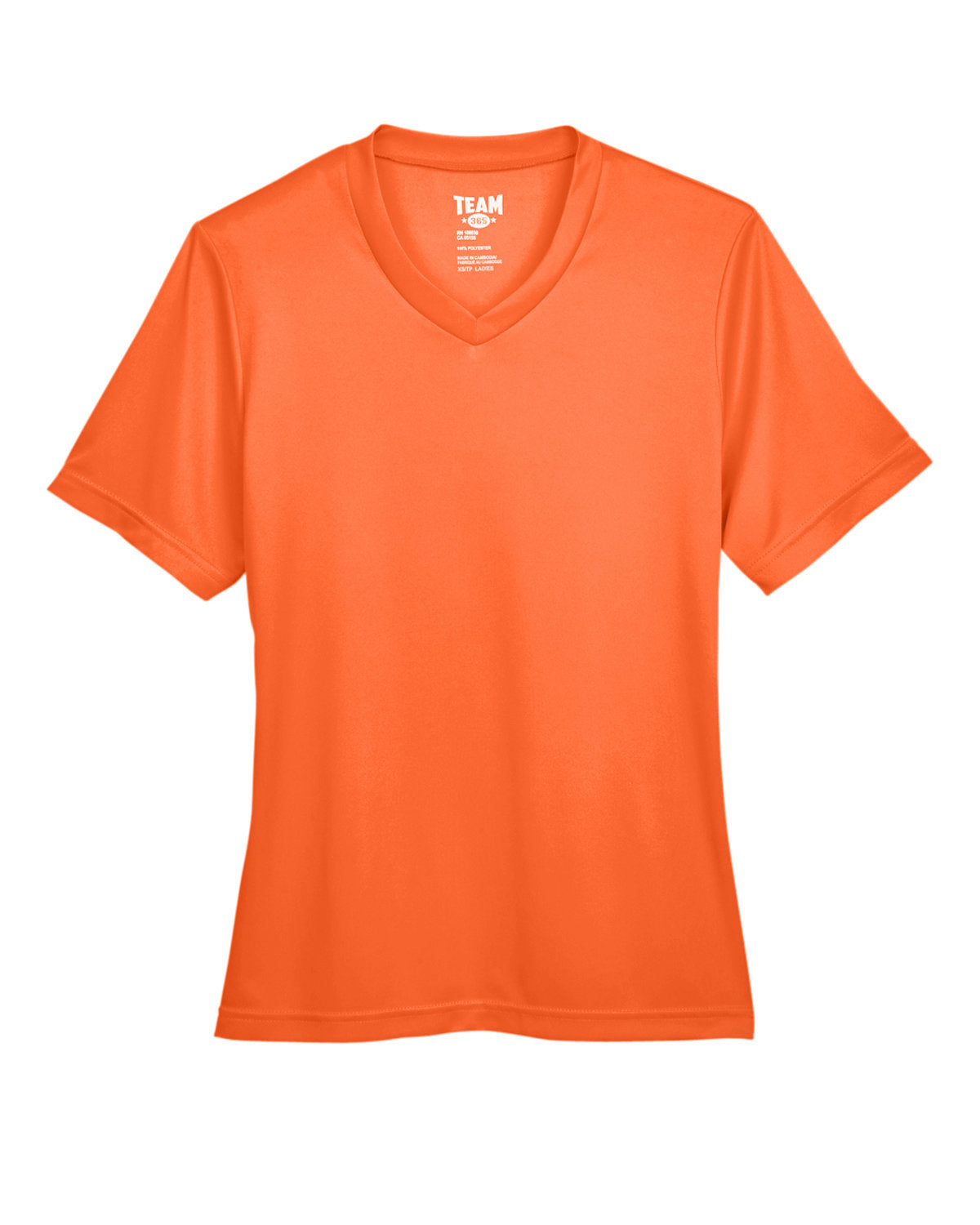 V Neck 100% Poly tee