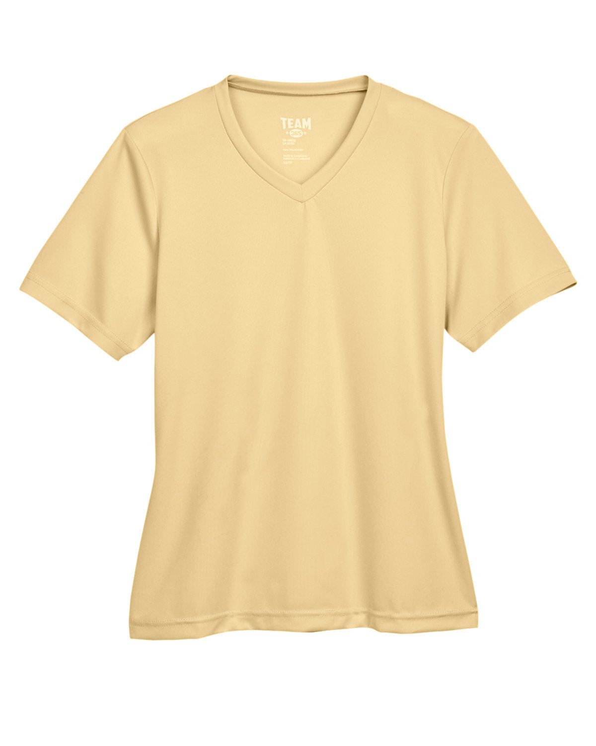 V Neck 100% Poly tee