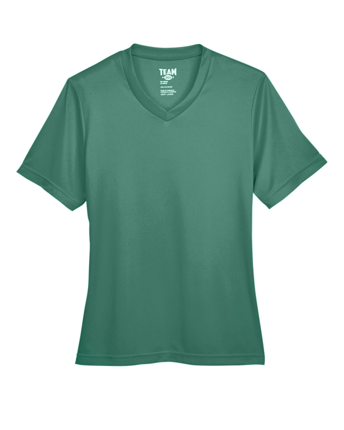 V Neck 100% Poly tee